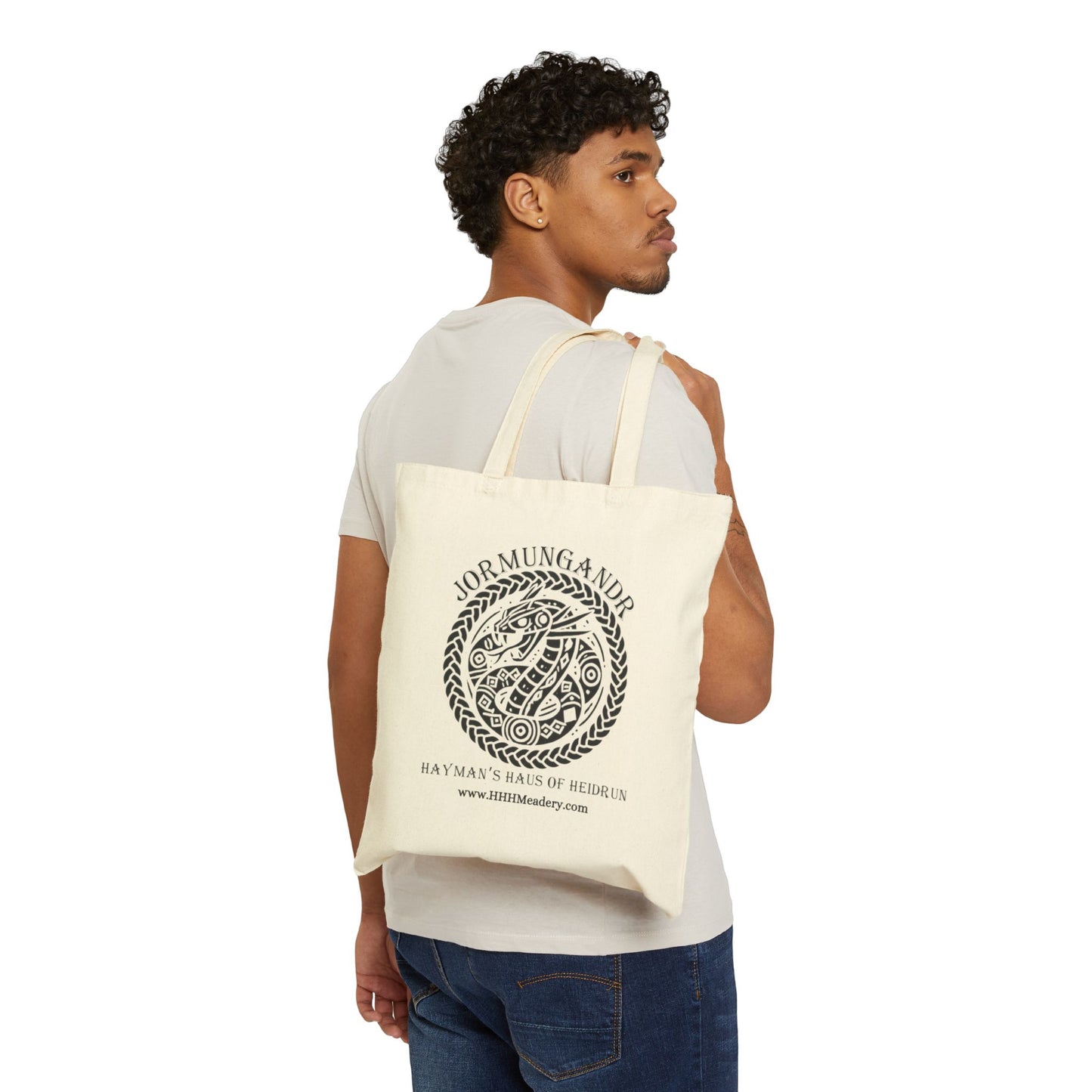Jormangandr Cotton Tote Bag